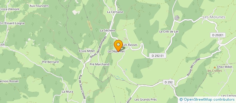 localisation de l'entreprise SCI DU GRAND ESSARD  SEPTMONCEL LES MOLUNES