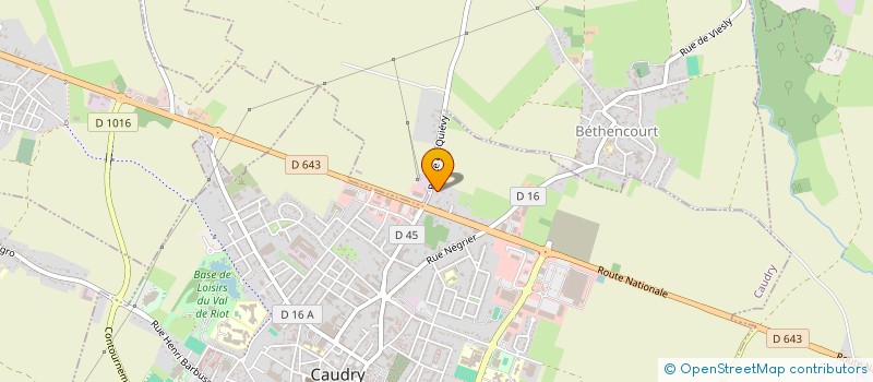 localisation de l'entreprise SCI DU GRAND FOSSART  BETHENCOURT