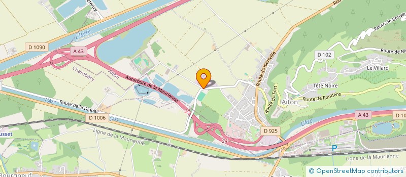 localisation de l'entreprise SCI DU GRAND FRENE  AITON