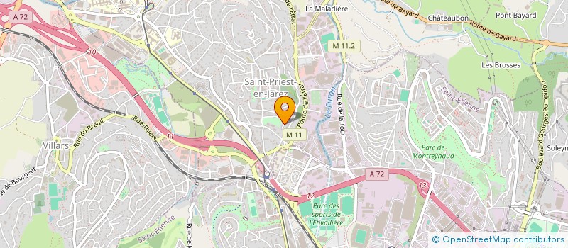 localisation de l'entreprise SCI DU GRAND GONNET  SAINT-PRIEST-EN-JAREZ