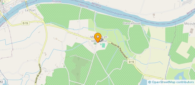 localisation de l'entreprise SCI DU GRAND HOUSTEAU  MOULIETS-ET-VILLEMARTIN