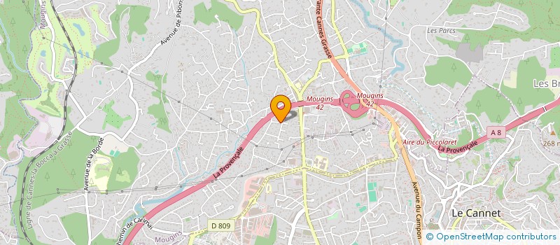localisation de l'entreprise SCI DU GRAND JAS à MOUGINS