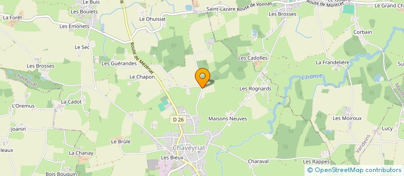 localisation de l'entreprise SCI DU GRAND KOUDOU à CHAVEYRIAT