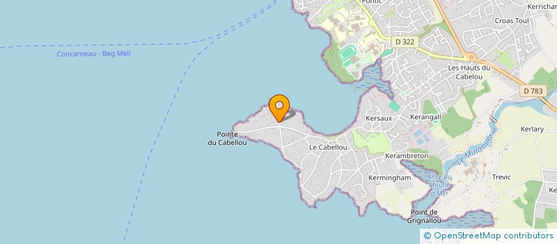 localisation de l'entreprise SCI DU GRAND LARGE  CONCARNEAU