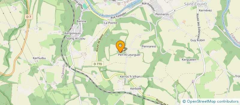 localisation de l'entreprise SCI DU GRAND LARGE  CHATEAULIN