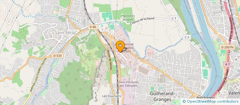 localisation de l'entreprise SCI DU GRAND MAIL à SAINT-PERAY