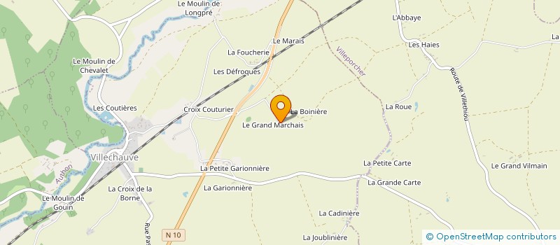 localisation de l'entreprise SCI DU GRAND MARCHAIS à VILLECHAUVE
