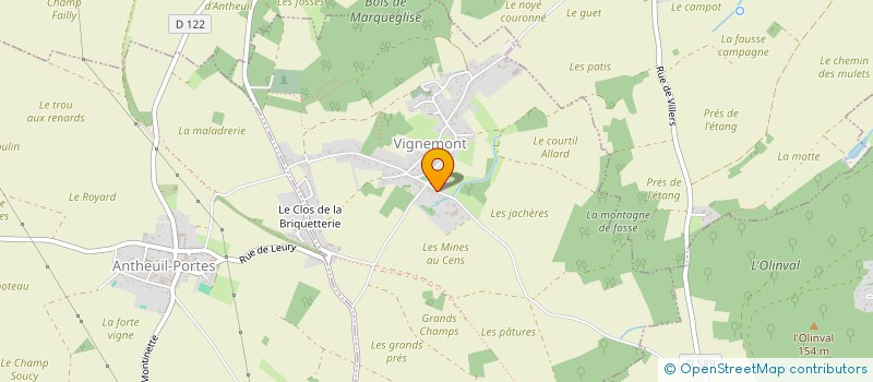 localisation de l'entreprise SCI DU GRAND MARTIN  VIGNEMONT