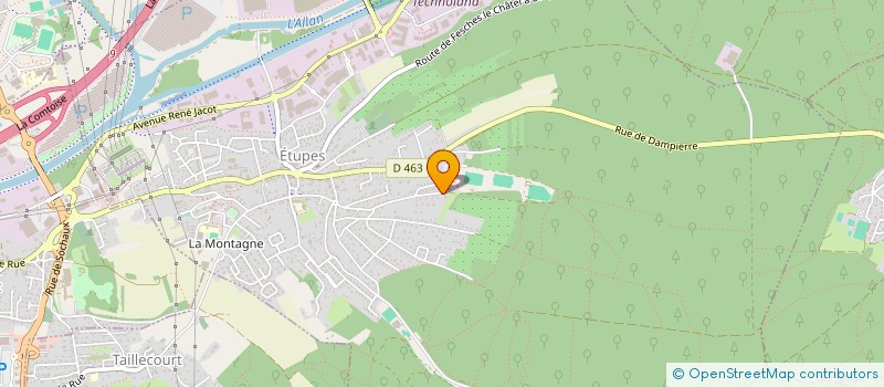 localisation de l'entreprise SCI DU GRAND MERY  ETUPES