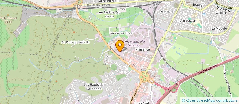 localisation de l'entreprise SCI DU GRAND MONT  NARBONNE