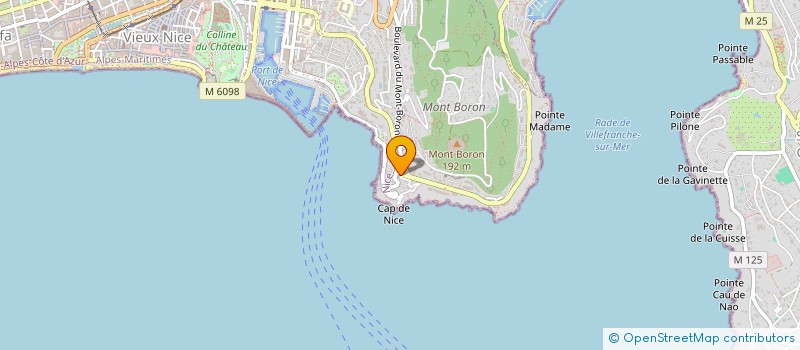 localisation de l'entreprise SCI DU GRAND MONT BORON 69  NICE