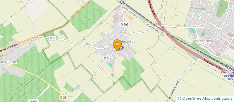 localisation de l'entreprise SCI DU GRAND MOULIN  LES MESNEUX