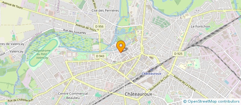 localisation de l'entreprise SCI DU GRAND MOUTON  CHATEAUROUX