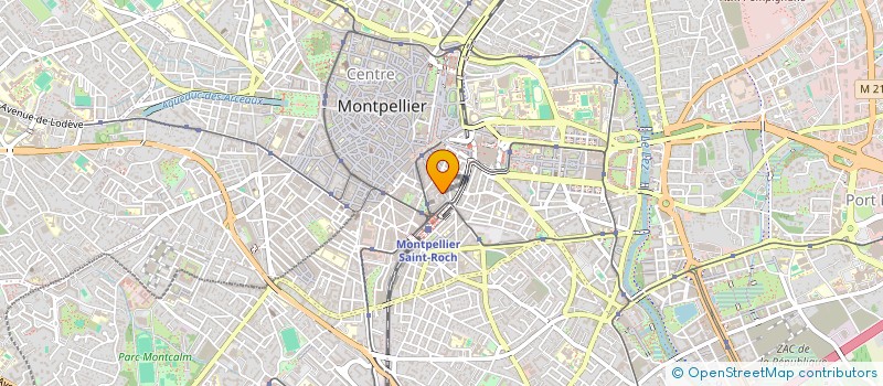 localisation de l'entreprise SCI DU GRAND ODEON à MONTPELLIER