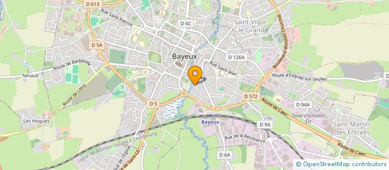 localisation de l'entreprise SCI DU GRAND ORME ET DU MOULIN RENARD  BAYEUX