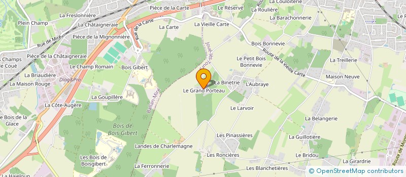 localisation de l'entreprise SCI DU GRAND PORTEAU à JOUE-LES-TOURS