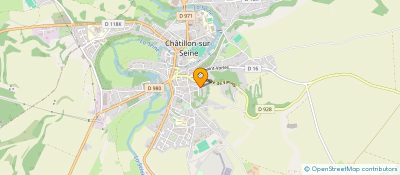 localisation de l'entreprise SCI DU GRAND PRIEUR  CHATILLON-SUR-SEINE