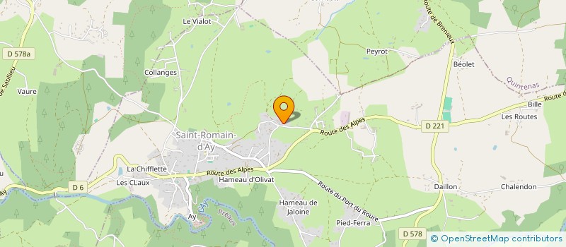 localisation de l'entreprise SCI DU GRAND PUITS  SAINT-ROMAIN-D'AY