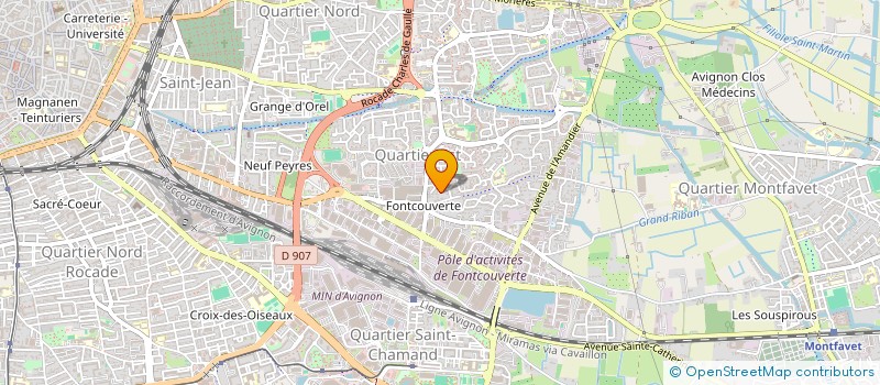 localisation de l'entreprise SCI DU GRAND RIBAN  AVIGNON