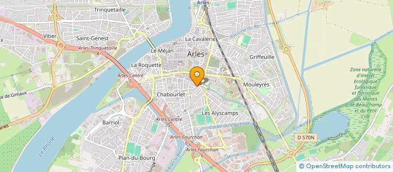 localisation de l'entreprise SCI DU GRAND RIBAN à ARLES