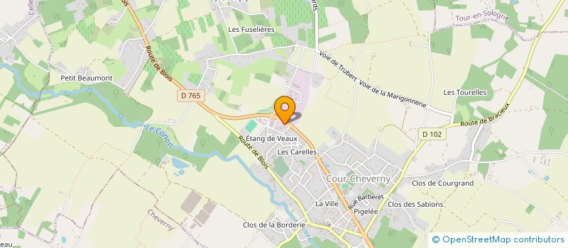 localisation de l'entreprise SCI DU GRAND SAPIN  COUR-CHEVERNY