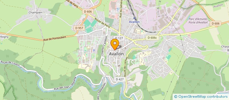 localisation de l'entreprise SCI DU GRAND VAL à AVALLON