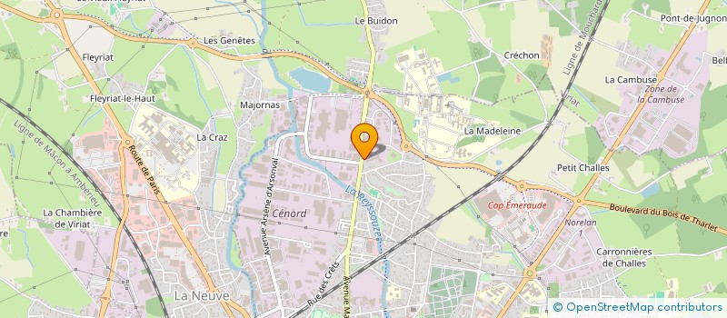 localisation de l'entreprise SCI DU GRAND VAL à BOURG-EN-BRESSE