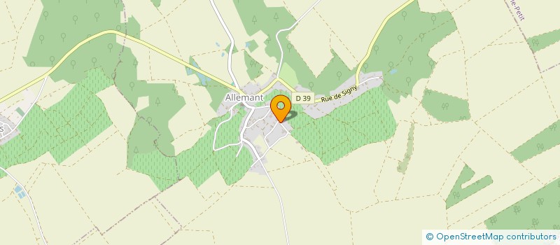 localisation de l'entreprise SCI DU GRAND VAL à ALLEMANT
