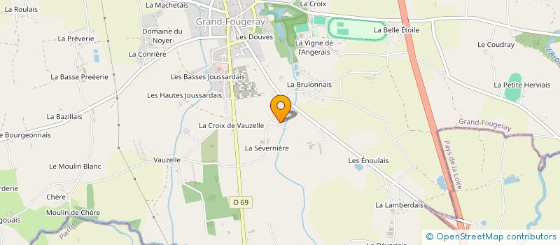 localisation de l'entreprise SCI DU GRAND VAL  GRAND-FOUGERAY