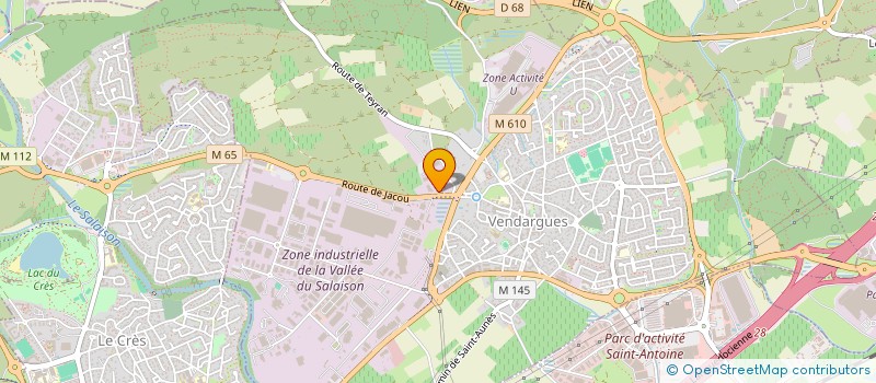 localisation de l'entreprise SCI DU GRAND VIVIER à VENDARGUES