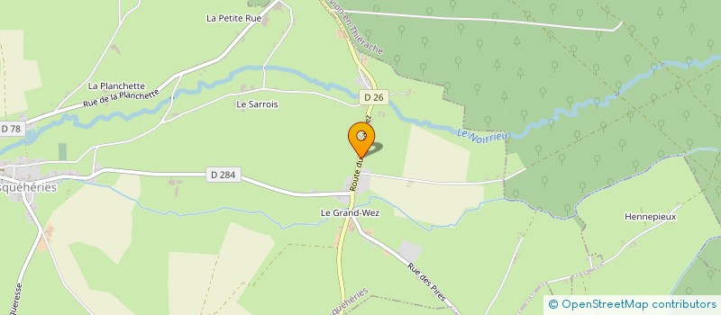 localisation de l'entreprise SCI DU GRAND WEZ  ESQUEHERIES
