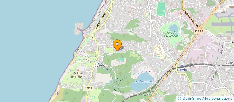 localisation de l'entreprise SCI DU GRANDHARCET à BIARRITZ