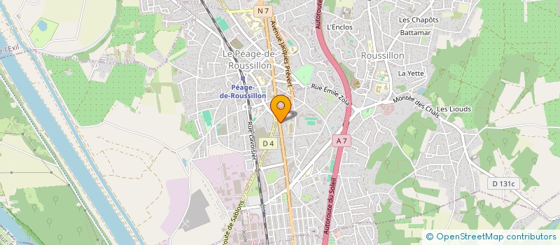 localisation de l'entreprise SCI DU GRANIT BLEU  ROUSSILLON