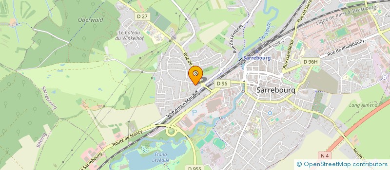 localisation de l'entreprise SCI DU GRAUDELLE à SARREBOURG