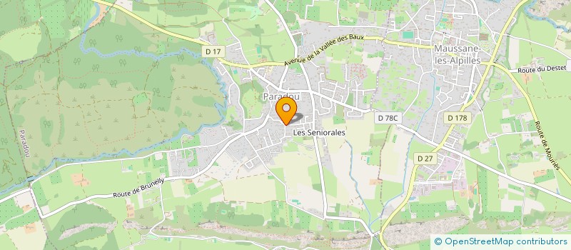 localisation de l'entreprise SCI DU GRAVA  PARADOU