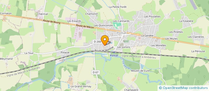 localisation de l'entreprise SCI DU GRAVET à POLLIAT