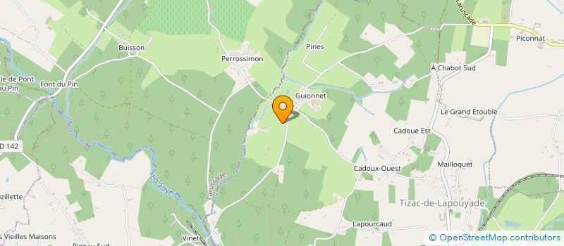 localisation de l'entreprise SCI DU GRAVIANGE  TIZAC-DE-LAPOUYADE