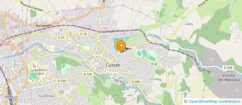 localisation de l'entreprise SCI DU GRAVIER à CUSSET