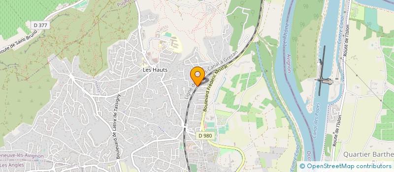 localisation de l'entreprise SCI DU GRE à VILLENEUVE-LES-AVIGNON