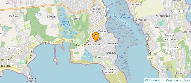 localisation de l'entreprise SCI DU GREAL  LA TRINITE-SUR-MER