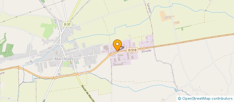 localisation de l'entreprise SCI DU GREEN  MARCILLOLES