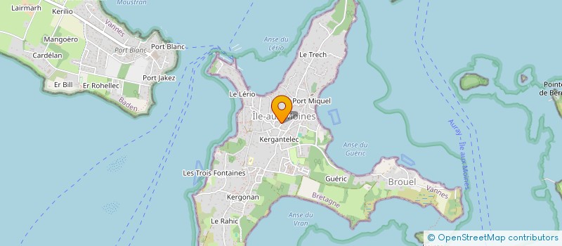 localisation de l'entreprise SCI DU GREGAN  ILE-AUX-MOINES