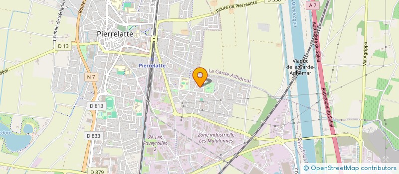 localisation de l'entreprise SCI DU GRES à PIERRELATTE