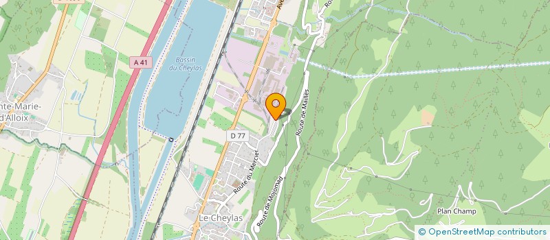 localisation de l'entreprise SCI DU GRESIVAUDAN  LE CHEYLAS