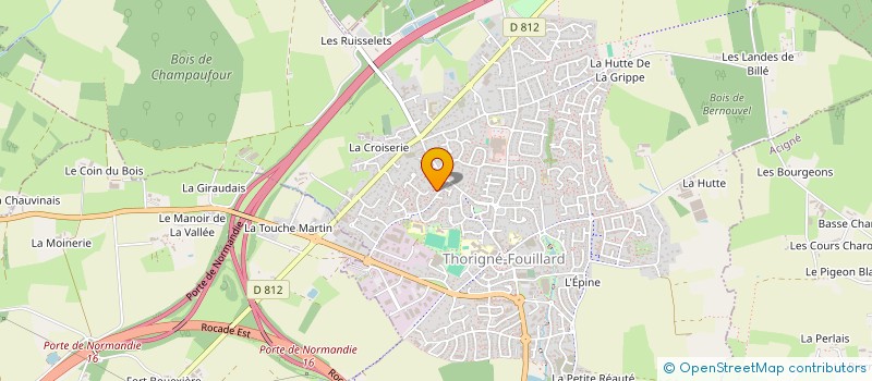 localisation de l'entreprise SCI DU GRIFFON BLANC  THORIGNE-FOUILLARD