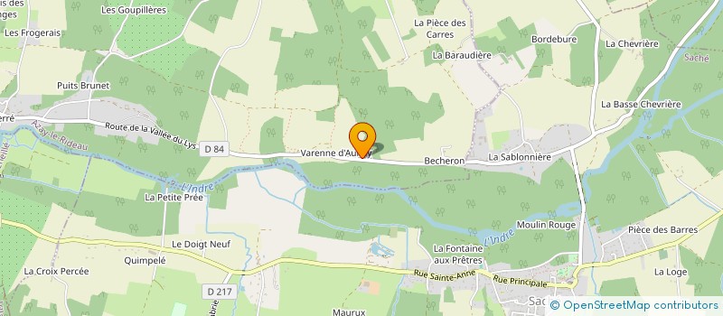 localisation de l'entreprise SCI DU GRILLON à AZAY-LE-RIDEAU