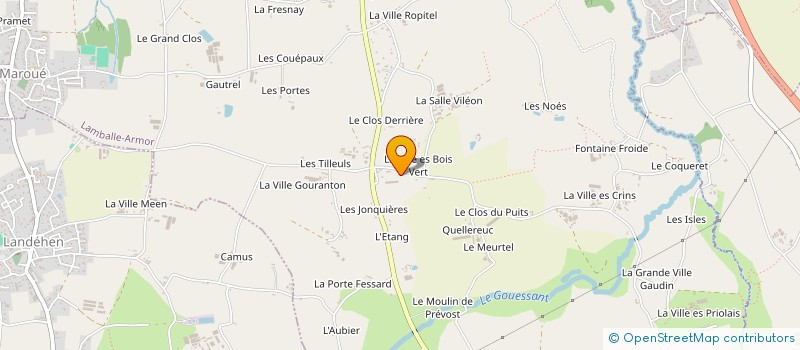 localisation de l'entreprise SCI DU GRILLON  LAMBALLE-ARMOR