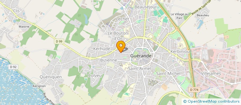 localisation de l'entreprise SCI DU GROGNON  GUERANDE