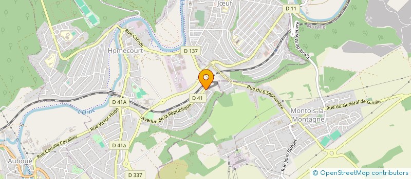 localisation de l'entreprise SCI DU GROS BOIS  HOMECOURT