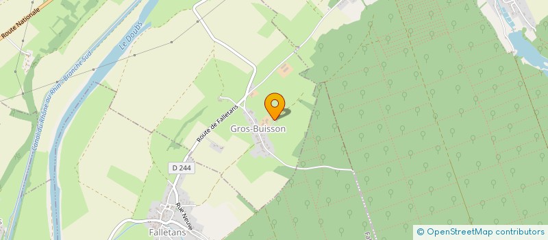 localisation de l'entreprise SCI DU GROS BUISSON  ROCHEFORT-SUR-NENON